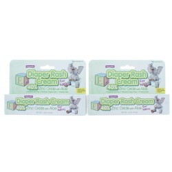 2 Pk. Natureplex Diaper Rash Cream 40% Zinc Oxide with Aloe for Babies 1.5 Oz. (3 Oz Total)