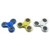ABS Plastic Hand Fidget Tri-Spinner Focus Toy with BEARINGS in Random CHROME METASLLIC COLOR