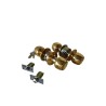 Entry Door Knob Set with Keyed Entry Lock, Polished Brass Finish, Grade 3 Security, 2-Pack