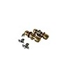 Entry Door Knob Set with Keyed Entry Lock, Polished Brass Finish, Grade 3 Security, 2-Pack