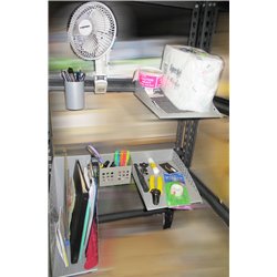 Sliver Metal Hanging Pencil Box Small Office Organized Tray for Screen/Beam