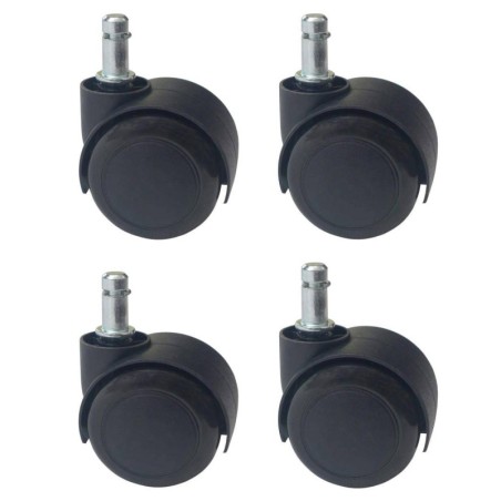 Soft PU Cover, Hard Nylon, Universal Replacement Castors, M11 Stem