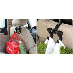 Auto Seat Headrest Hanger Hook Holder for Grocery Bags Handbags