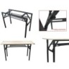 Black Metal Folding training dinning meeting table rack replacement (metal part only)