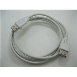 6ft Beige USB 2.0 A male plug to A Female Data transfer Cable extension cord