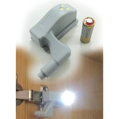 SMD-3528 LED Light lamp attached on Hinges of Kitchen Wardrobe Cabinet door