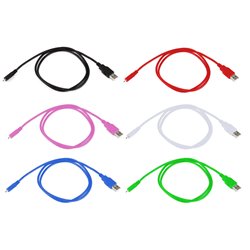 1pc of 3 ft Colorful USB 2.0 A male to Micro B male 5 pin Charging Data sync Cable cord for Android Phone