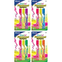 BAZIC Fruit Scented Highlighters (3/Pack)