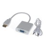 HDMI Input to VGA w/ 3.5mm Audio output Adapter Converter For PC Laptop HD DVD