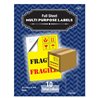 BAZIC 8.5" X 11" Full Sheet White Multipurpose Labels (10/Pk)