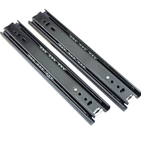 Pair of 10 inch Length Heavy duty Drawer Slides Full Extension Ball Bearing 100 LB per Pair