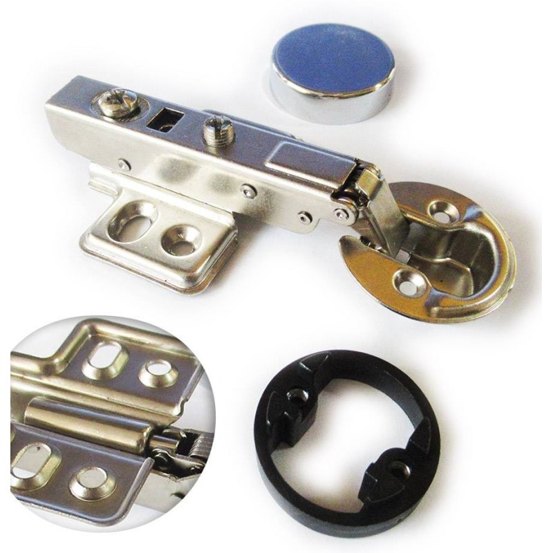 Dia 1"/26mm Hole Euro Hydraulic Soft Close Hinge for Cabinet Glass Door