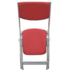 Folding Chairs Meeting Steel Fabric Padded Seats