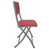 Folding Chairs Meeting Steel Fabric Padded Seats