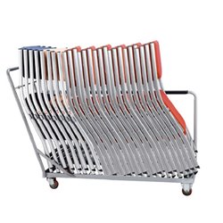 Folding Chairs Meeting Steel Fabric Padded Seats