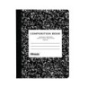 1 books BAZIC UNRULED 100 Ct. Black Marble Composition Book