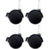 Set of 4 Dia 2inches furniture swivel casters/wheel w/ socket & brake chair replacement