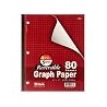 HnFshop 4/pk 80 Ct. 8.5" X 11" Reversible 4"/5" Quad Ruled Notebook in Assorted Color