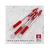 BAZIC Ballpoint Pen Spencer Red Retractable Pen Soft Barrel Grip Pens, 1.0 mm Bold Point Smooth Writing, for Office School Teach