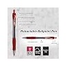 BAZIC Ballpoint Pen Spencer Red Retractable Pen Soft Barrel Grip Pens, 1.0 mm Bold Point Smooth Writing, for Office School Teach