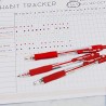 BAZIC Ballpoint Pen Spencer Red Retractable Pen Soft Barrel Grip Pens, 1.0 mm Bold Point Smooth Writing, for Office School Teach