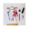 BAZIC Ballpoint Pen Spencer Red Retractable Pen Soft Barrel Grip Pens, 1.0 mm Bold Point Smooth Writing, for Office School Teach