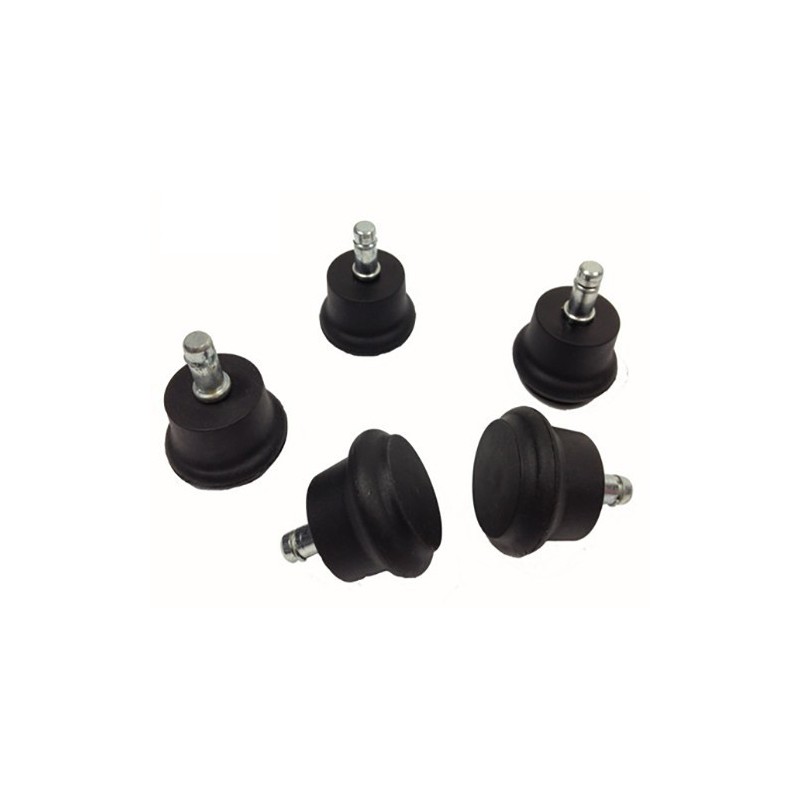 5/pk Dia 2 inches Chair wheels replacement Fixed Solid Level stand Feet w/ M11 stem