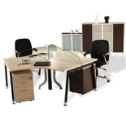 Office Workstation for 3 person seat