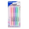 BAZIC Pen Style Highlighter with Pocket Clip, Pastel (Pack of 5)