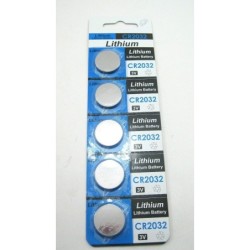5ct/Pack CR2032 Lithium 3-Volt Button Cell Battery Electronics, Watches, Calculators, Toys, Remote Controller