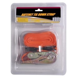 1/pk 1 inch X 15 Feet Length RATCHET TIE DOWN STRAP