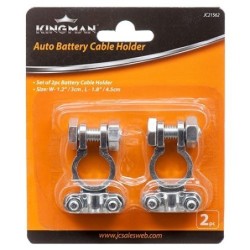 2 Pc Replacement Battery Terminal Top Post Automotive Cable Wire End