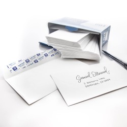 BAZIC #6 3/4 Peel and Seal White Envelope,572-24P (100-Pack)