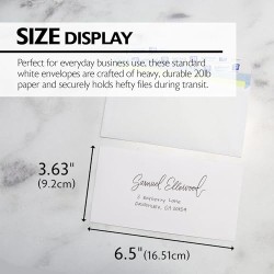 BAZIC Security Self Seal Envelope 3 5/8" x 6 1/2" #6, No Window Tint Pattern Mailing Envelopes, Peel & Seal (80/Pack), 1-Pack