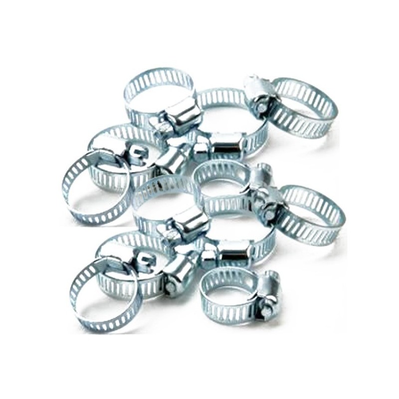 10 pcs/set assorted size hose pie tub clips clamp