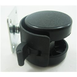 4/pk Dia 1.5inches chair swivel caster / wheel With Plate & Brake