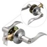 Tuff Bros Entry Door Lever Handle Lock, Privacy Function, (Stainless Steel)