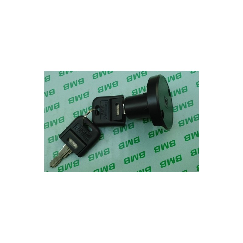 BMB Germany Round Deadbolt Cabinet Swinging door lock in Black