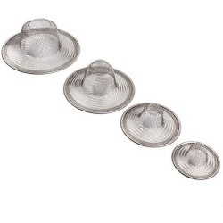 4/PK Assortment Stainless Steel Sink Strainer Set Fits Most Kitchen Sinks, Bathroom Sinks,Shower Drains
