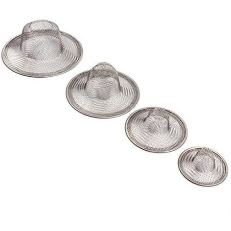 4/PK Assortment Stainless Steel Sink Strainer Set Fits Most Kitchen Sinks, Bathroom Sinks,Shower Drains