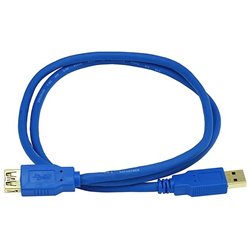 USB 3.0 A Male to A Female Extension 28/24AWG Cable