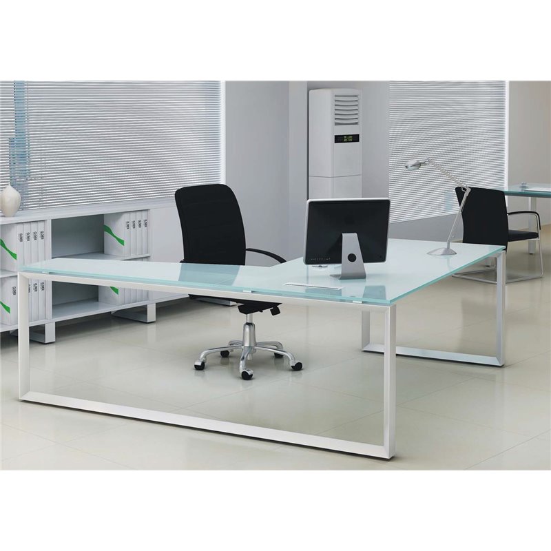 Glass desktop manager desk L1400mm