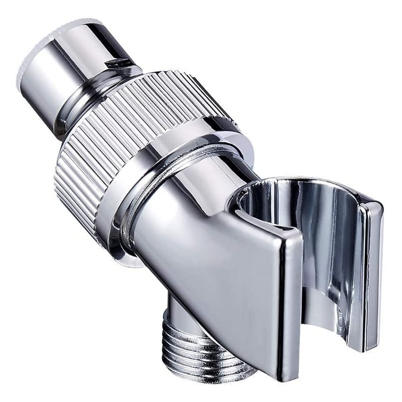Universal Shower Head Wall Holder Arm Handset Chrome Bathroom Mount Plastic Standard