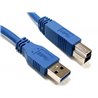 USB 3.0 (5Gbps) A Male to B Male 28/24AWG Blue Cable cord for printer scanner