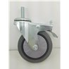 Dia 4 inches castor wheel with m10 stem break