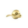 Tuff Bros Entry Door Lever Handle Lock, Privacy Function, (Brass)