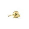 Tuff Bros Entry Door Lever Handle Lock, Privacy Function, (Brass)