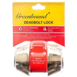 Golden Plated Finished Double Cylinder Deadbolt Lock