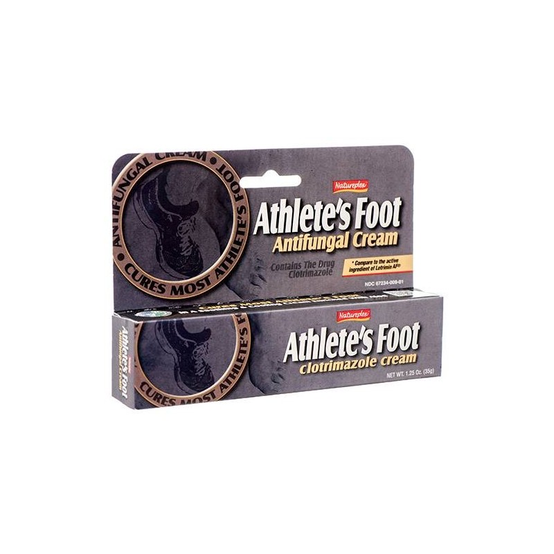 Antifungal Cream for Athlete's Foot 1% Clotrimazole Cures Most Athelete's Foot 1.25oz