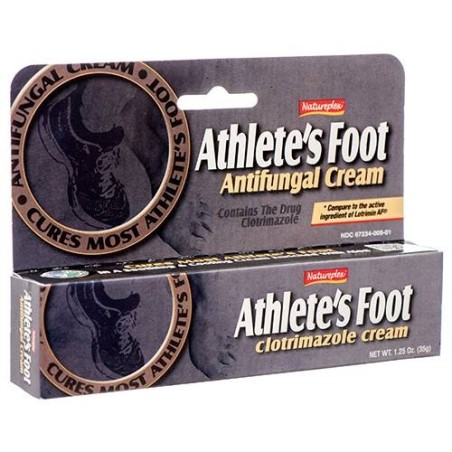 Antifungal Cream for Athlete's Foot 1% Clotrimazole Cures Most Athelete's Foot 1.25oz